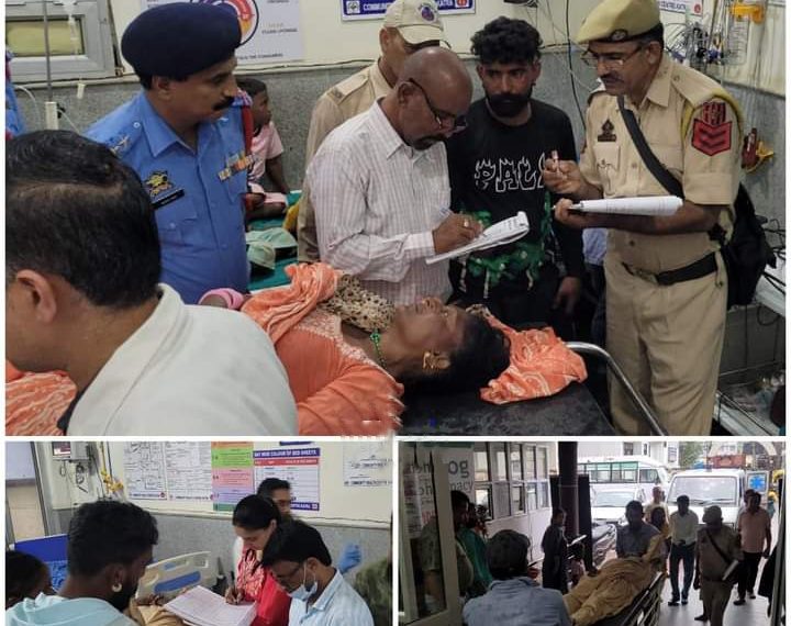 Five Mata Vaishno Devi Pilgrims were injured in a Katra-Jmu highway Road