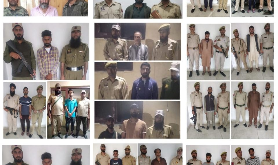 54 Most Wanted & Notorious drug smugglers booked under PITNDPS PSA by Baramulla Police during current year