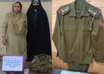Impersonating as police officer, lady arrested by police in Baramulla