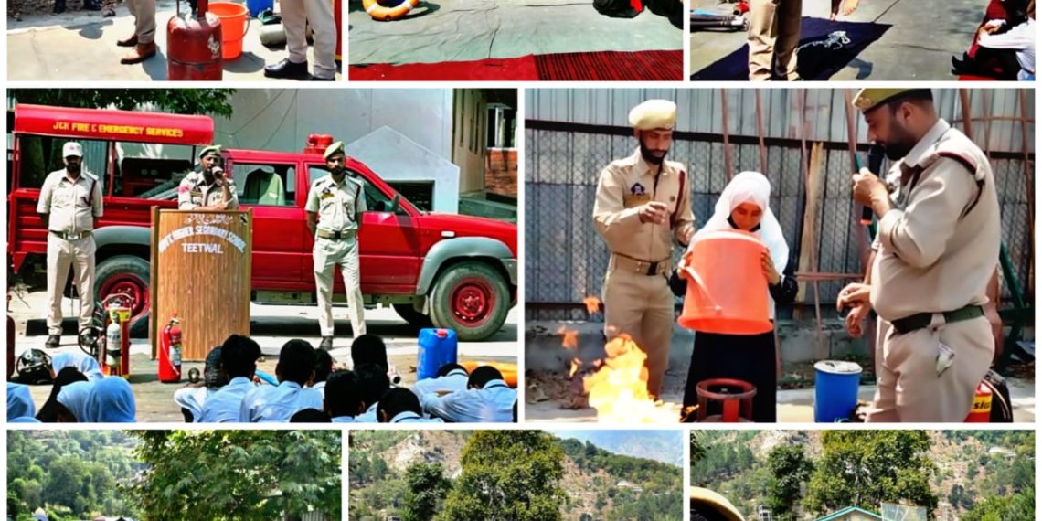 فایر اینڈ ایمرجنسی سروسز ڈیپارٹمنٹ کی طرف سے آگ و دیگر حادثات کے ہوالے سے سرہدی گاؤں ٹیٹوال میں اگاہی پروگرام منعقد