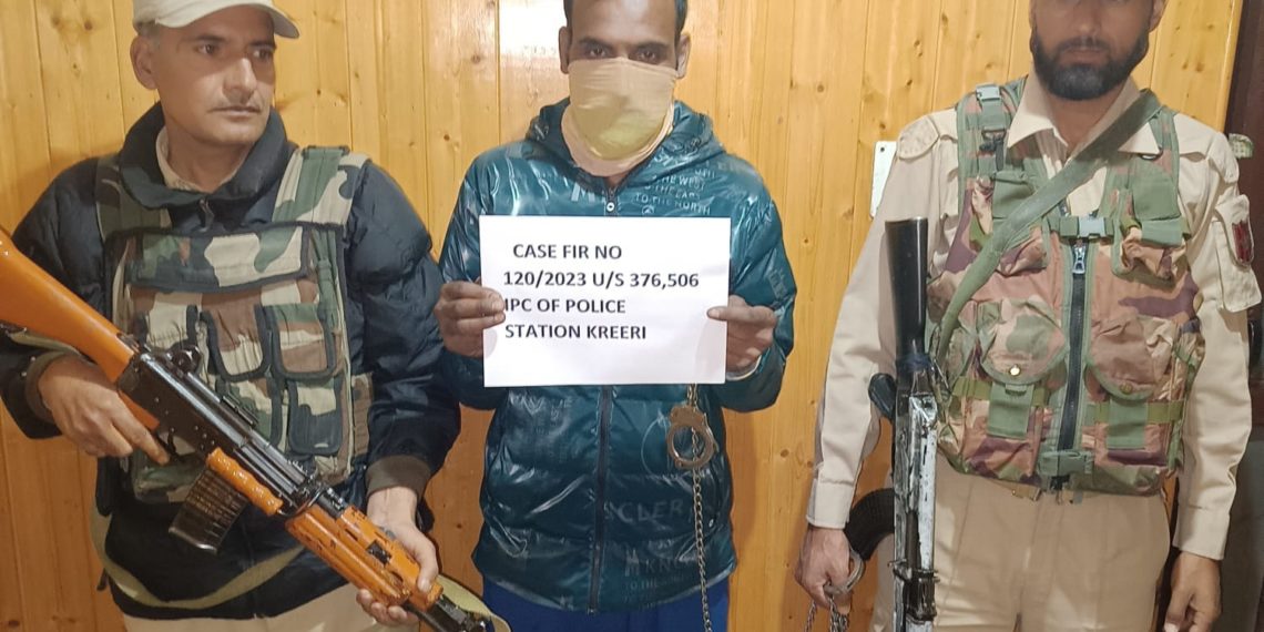 Baramulla Police arrested Rape accused within hours in Kalantra Payeen Kreeri