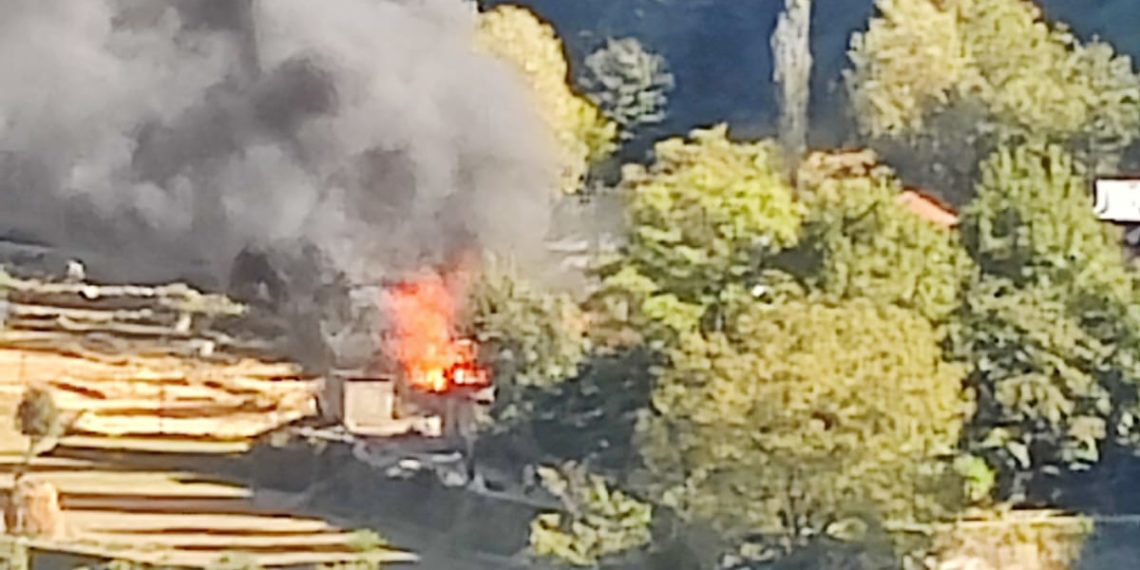 A 7 year old handicapped girl charred to death, residential house gutted in Karnah blaze.