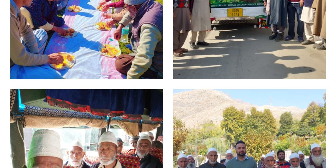 Social Welfare Department Baramulla Organizes One Day Tour to Mansbal Park for Senior Citizens