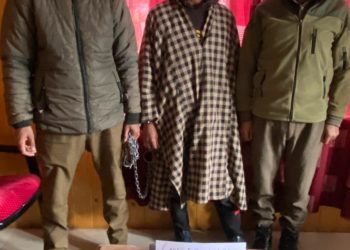 Police arrests drug peddler in Baramulla; Contraband substance recovered