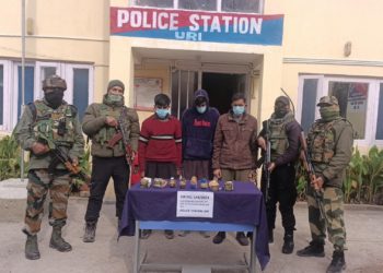 Three Militant Associates Held in Baramulla