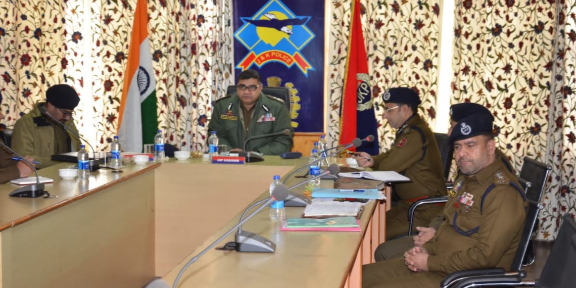 IGP Kashmir visits Awantipora, chairs security review meeting