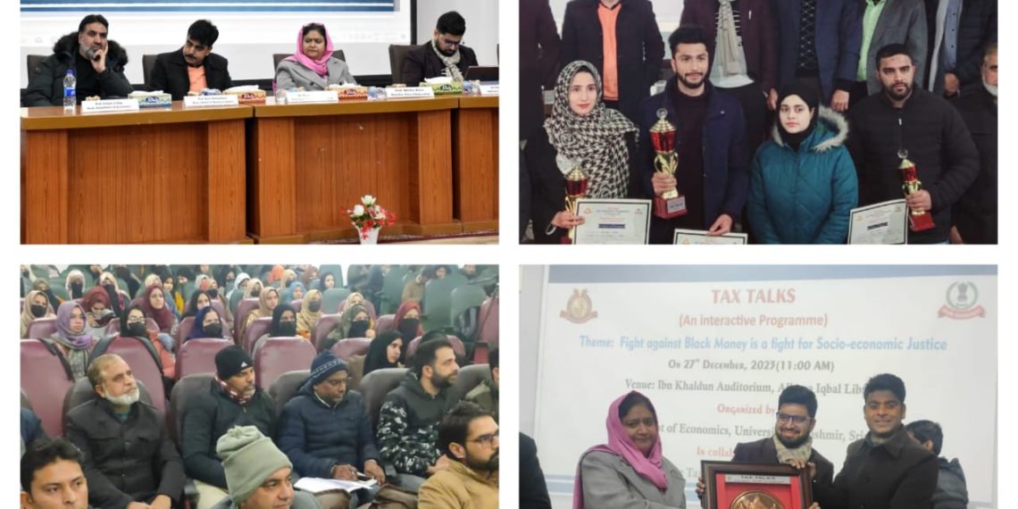 Income Tax Department Conducts Interactive Programme “TAX TALKS” with University of Kashmir Students