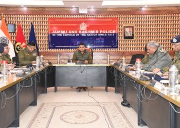 IGP Kashmir takes stock of security scenario at PCR Kashmir