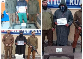Police arrests 3 drug peddlers in Baramulla; Contraband substances recovered