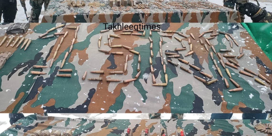 4 IED Recievers, 3 Boxes of Detonators and warlike stores recovered in Kupwara