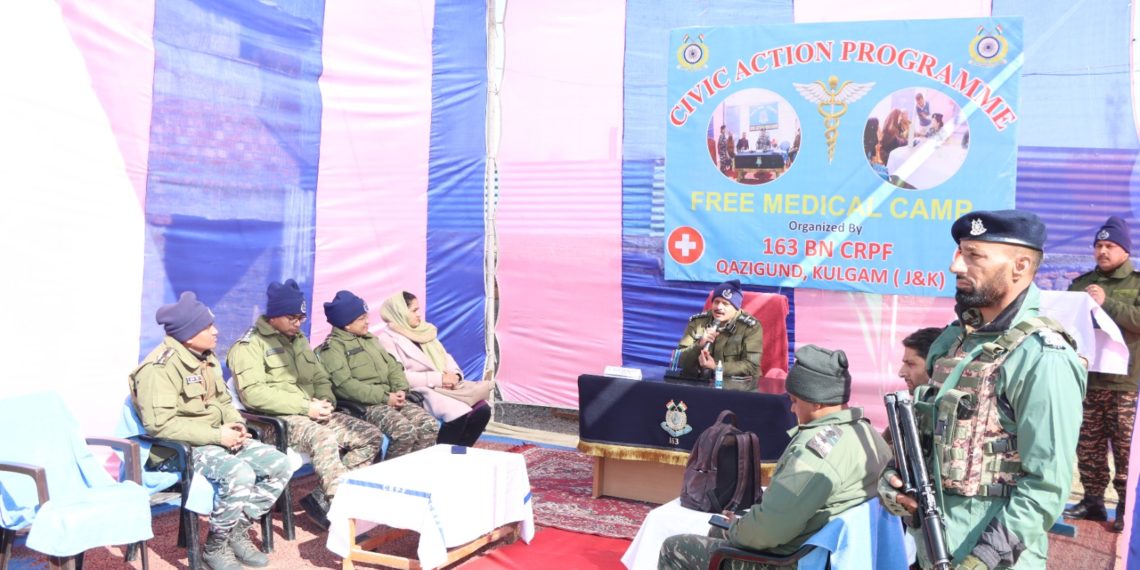 163 Bn CRPF Organizes Successful Medical Camp in Kurigam, J&K