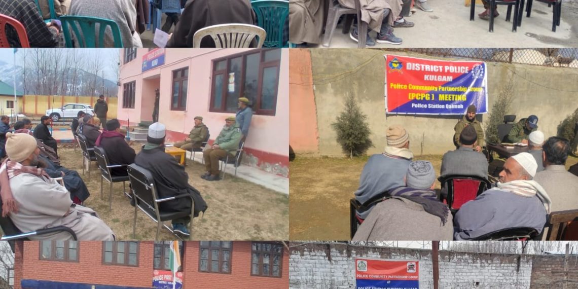 Police facilitates Police Community Partnership Group (PCPG) meetings in Kulgam