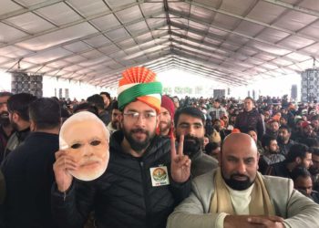 Crowds throng Srinagar’s Bakshi Stadium ahead of PM Modi’s rally