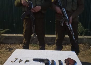 Sopore Police busted one hideout and recovered arms ammunition