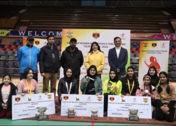 Chinar crops HQ 31 organised women badminton and table tennis tournament in Srinagar