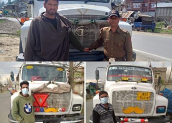 Police arrests 03 persons, seizes 03 vehicles in Kulgam