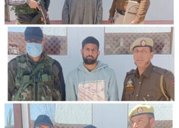 Baramula Police booked 3 miscreants under Public Safety Act. Lodged in District Jail Anantnag & Kupwara