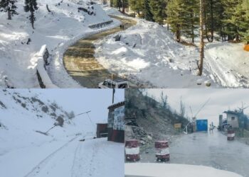 کرناہ میں شدید بارشیں   شاہراہ بند،متعدد علاقوں میں پتھر گرنے کا عمل جاری