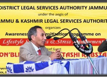 Embracing healthy life Style helps in managing stress: Justice Tashi