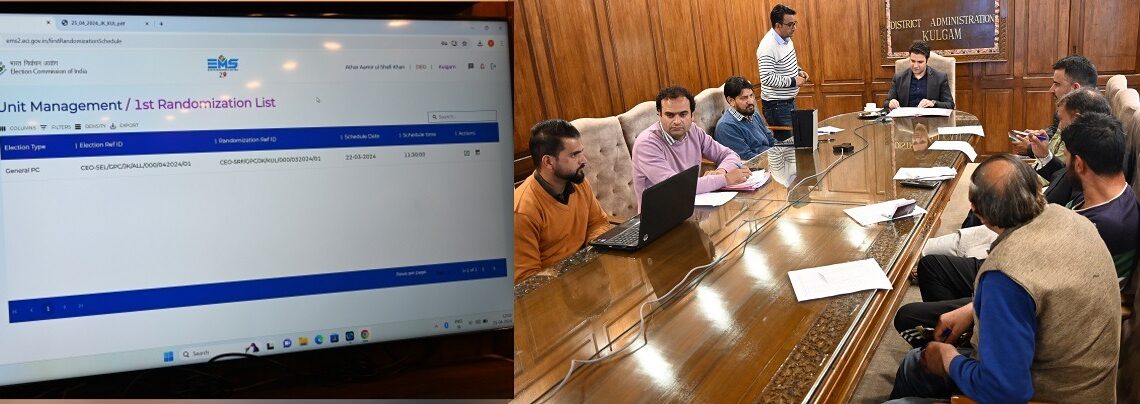 Lok Sabha Elections 2024: Supplementary 1st Randomization of EVMs, VVPATs successfully conducted at Kulgam