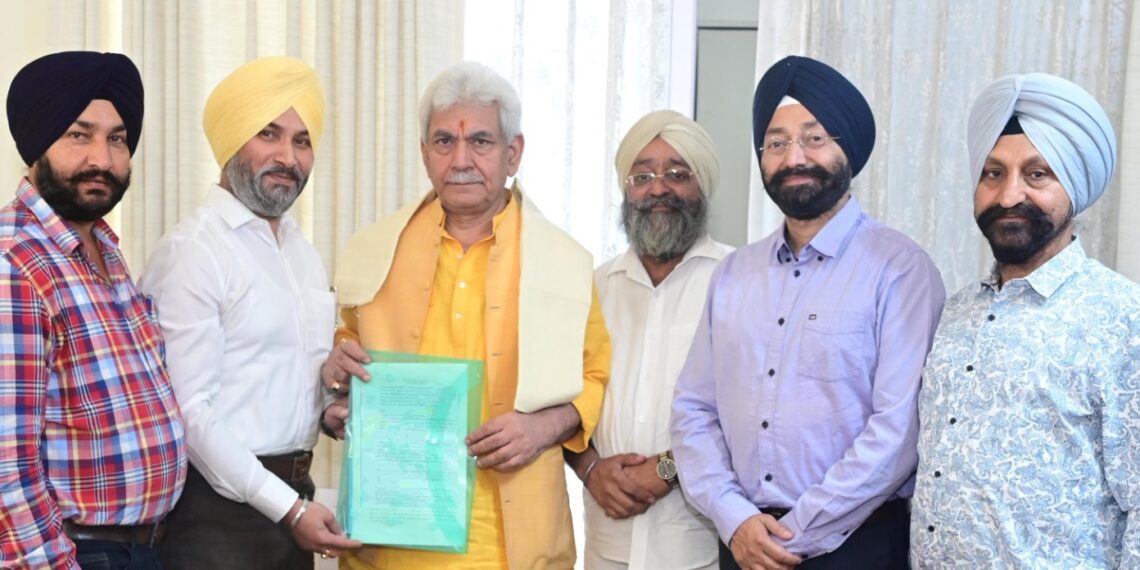 Sikh coordination committe J&K president called on LG Manoj Sinha