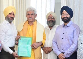 Sikh coordination committe J&K president called on LG Manoj Sinha