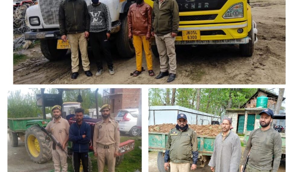 Illegal mining and transportation of minerals