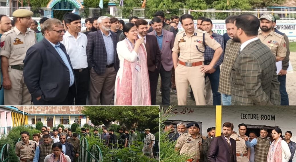 DEO Kupwara inspects Polling stations at Langate