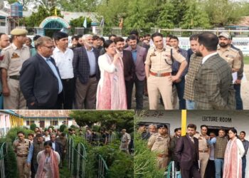 DEO Kupwara inspects Polling stations at Langate