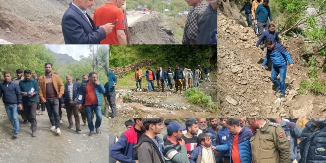 کرنہ میں بارشوں سے تباہی متعدد سڑکیں ڈھہ گئیں ،رہائشی ڈھانچوں کو بھی نقصان،شاہراہ بھی بند ،دو افراد کی نعشیں بھی درماندہ ایس ڈی ایم کرناہ کا متعدد علاقوں کا دورہ ،نقصانات کا جائزہ