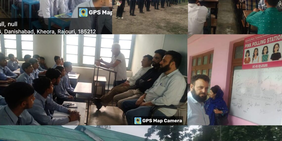 Lok Sabha Elections 2024 SVEEP team Rajouri organises awareness program, signature campaign at GBHSS