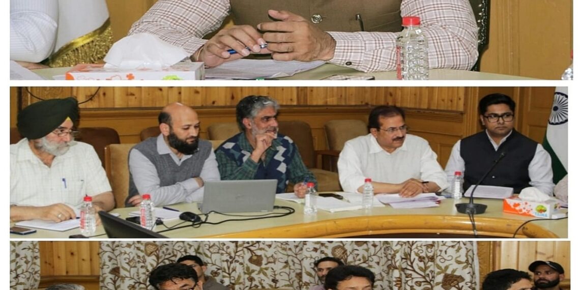 Div Com Kashmir takes holistic review of SOPs for Kandizal breach during flood exigency
