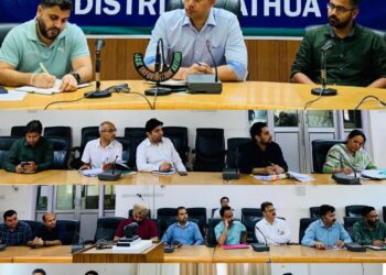 DC reviews implementation of HADP in Kathua District