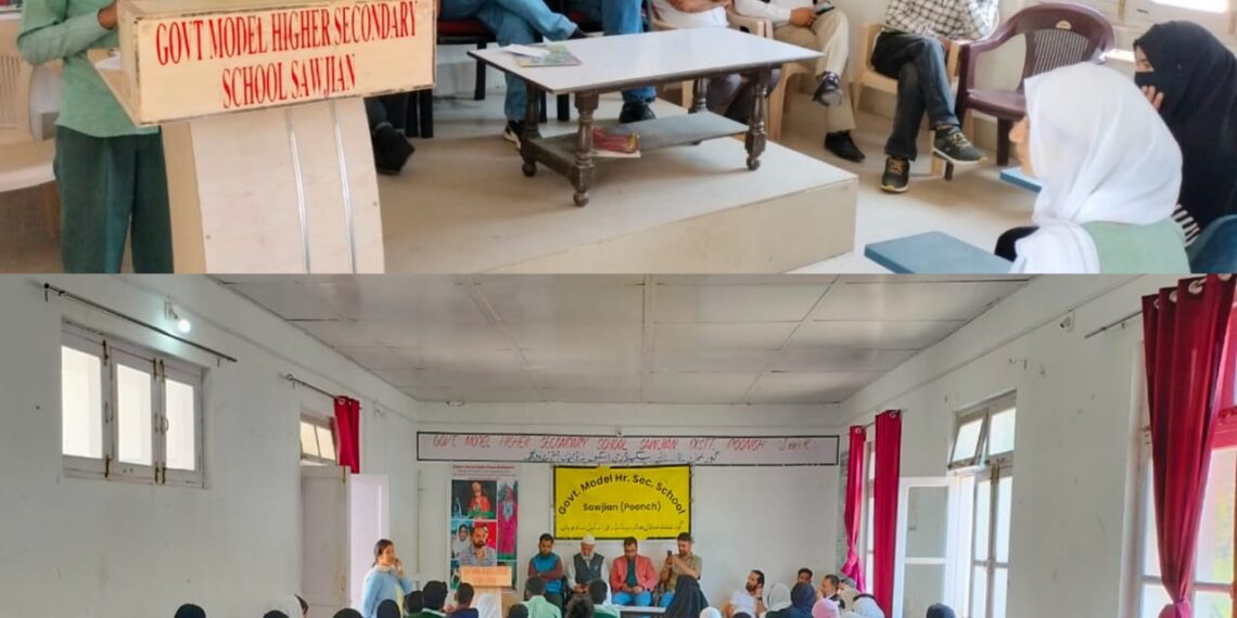 ماڈل ہائیر سیکنڈری سکول ساوجیاں پونچھ میں ایل او سی کے قریب منایا گیا عالمی ریڈ کراس ڈے