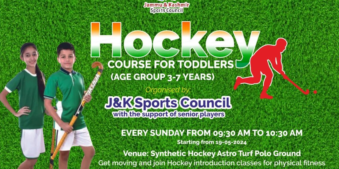 J&K Sports Council, Senior Hockey Players promote Hockey among Toddlers