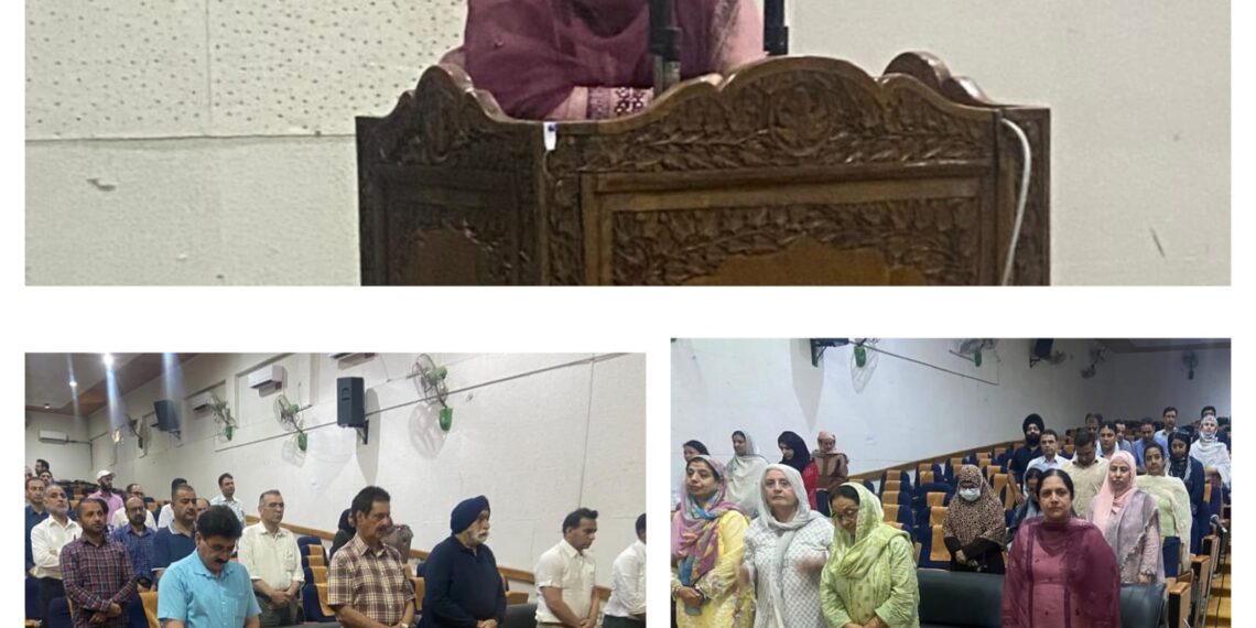 Govt Medical College Srinagar mourns Demise of Prof Dr. SHEETAL Singh, Ex-Principal/Dean  GMC , Srinagar