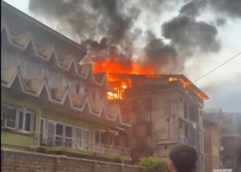 Four structures including two commercial buildings gutted in Raj Bagh inferno