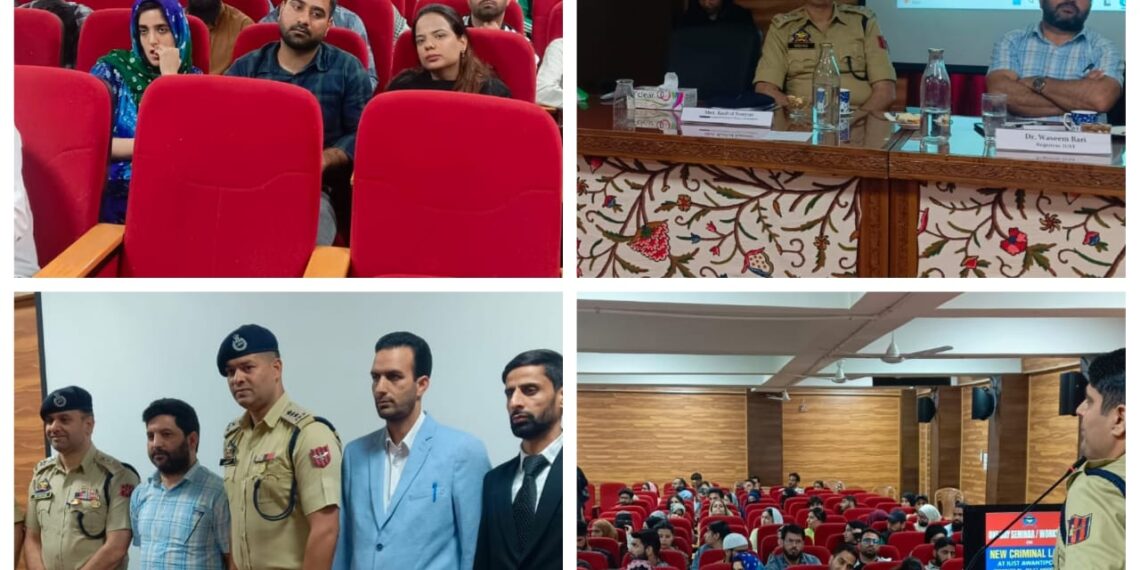 Police organises awareness programme on New Criminal Laws at IUST Awantipora