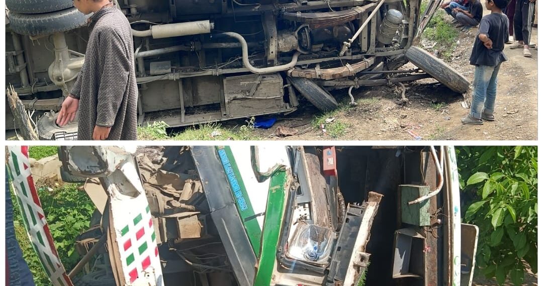 Fatal Accident Rocks North Kashmir: Three Killed, 18 Injured in Minibus Rollover