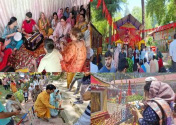 ٹکر کپواڑہ کے ماتا کھیر بھوانی مندر میں سینکڑوں عقیدت مندوں کا ہجوم