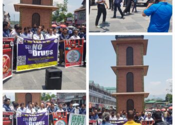 ANTF Kashmir organises awareness programme at Ghanta Ghar Srinagar