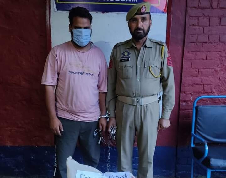 Kulgam Police arrests a drug peddler; Contraband substances recovered