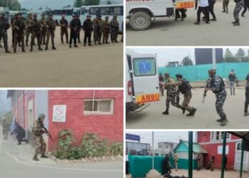 Kulgam Police along with counterparts Conduct Mock Drill at Walnut Factory Qazigund Ahead of Amarnath Yatra