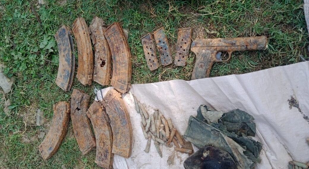 Arms, ammunition recovered during search operation in Kupwara