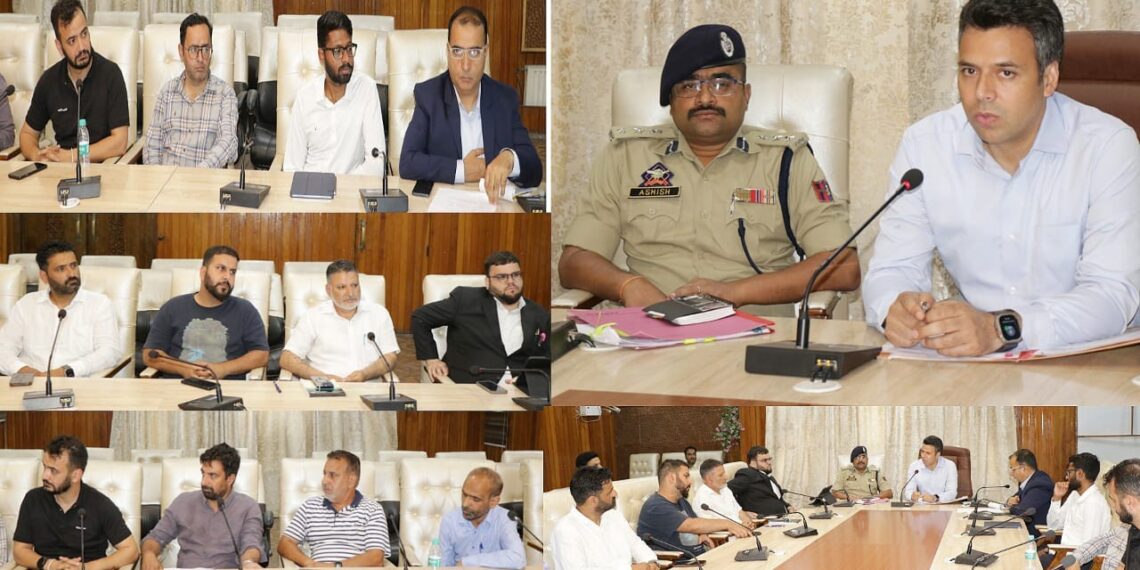 DC Srinagar holds consultation with prominent Shia leaders regarding Muharram arrangements, peaceful conduct of Processions