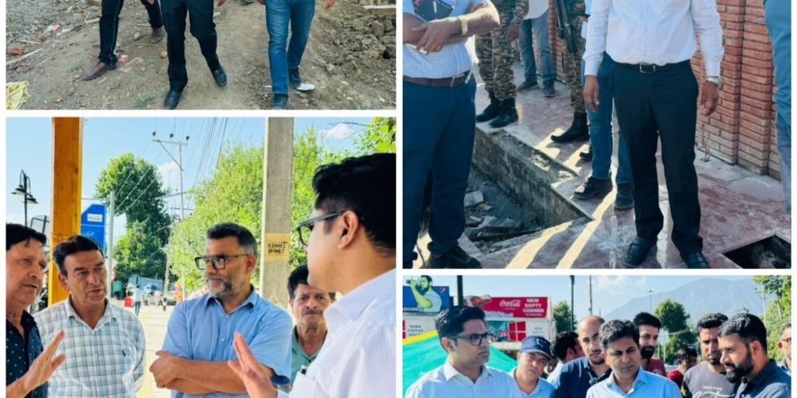CEO, SSCL inspects ongoing upgradation work at Nishat Precinct & construction of Balidan Stambh