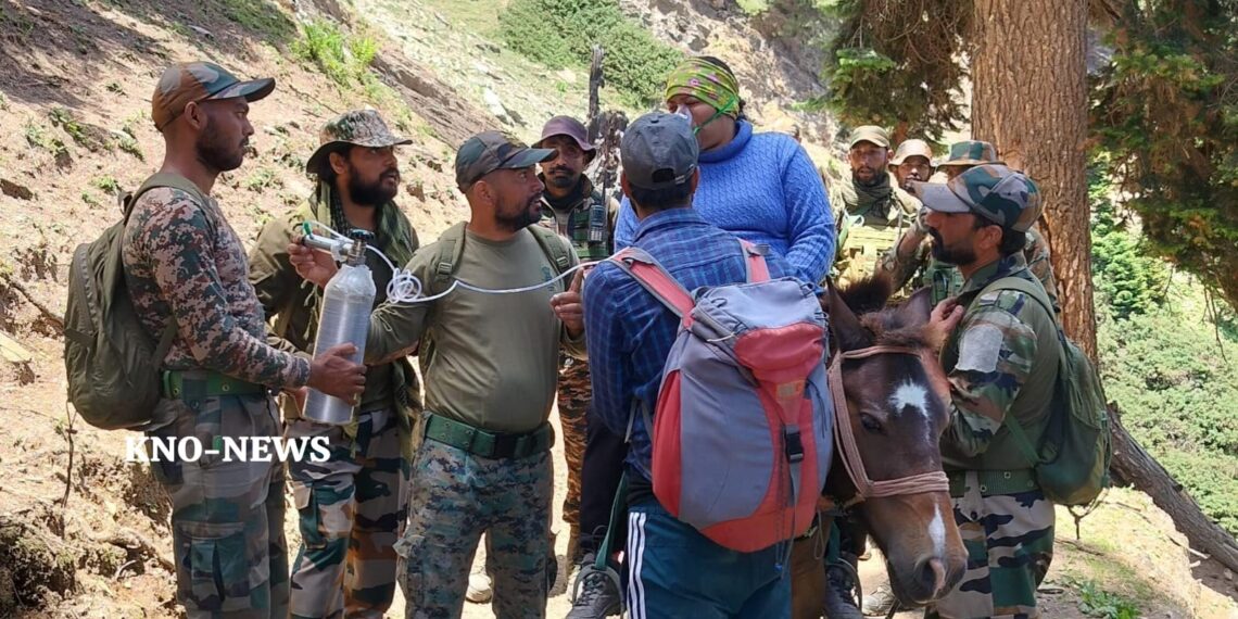 Army rescues trekker from Gangbal lake in Ganderbal