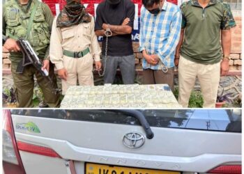 Police arrests 2 gamblers in Ganderbal; Stake money, vehicle seized