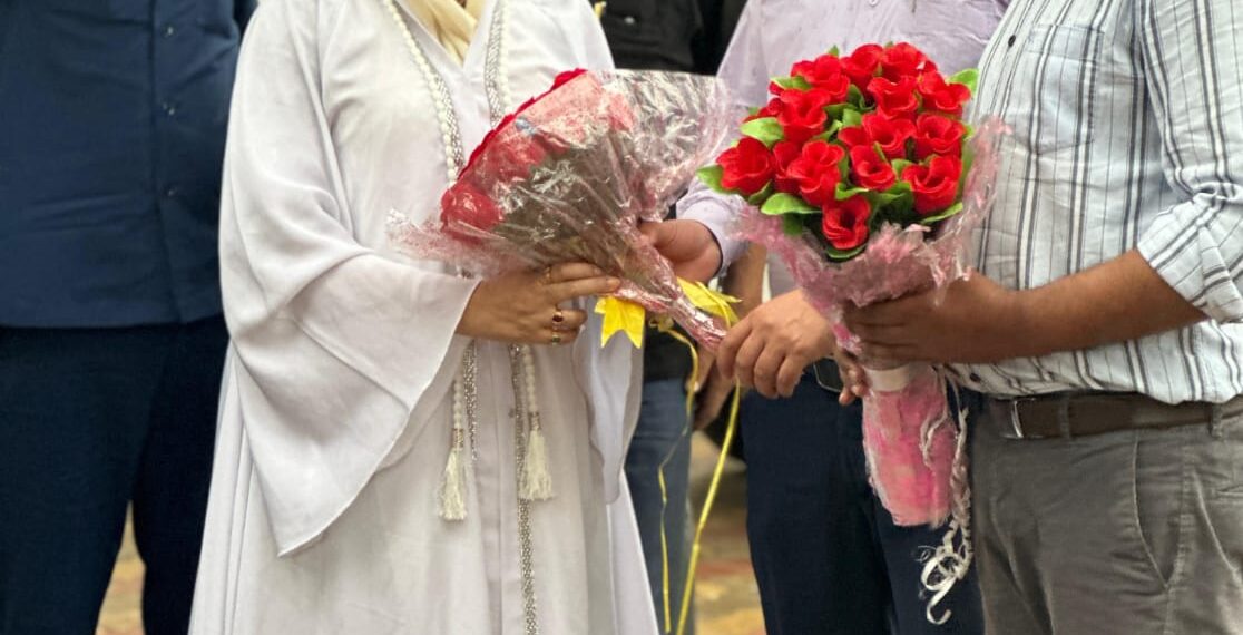 Darakhshan Andrabi reaches Shahdara Sharief to take stock of the Annual Urs celebrations