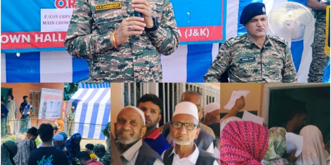 With Ninth Medical Camp, CRPF 179 BN organised Yet another Camp at Govt Boys Primary School Shalpora Sopore